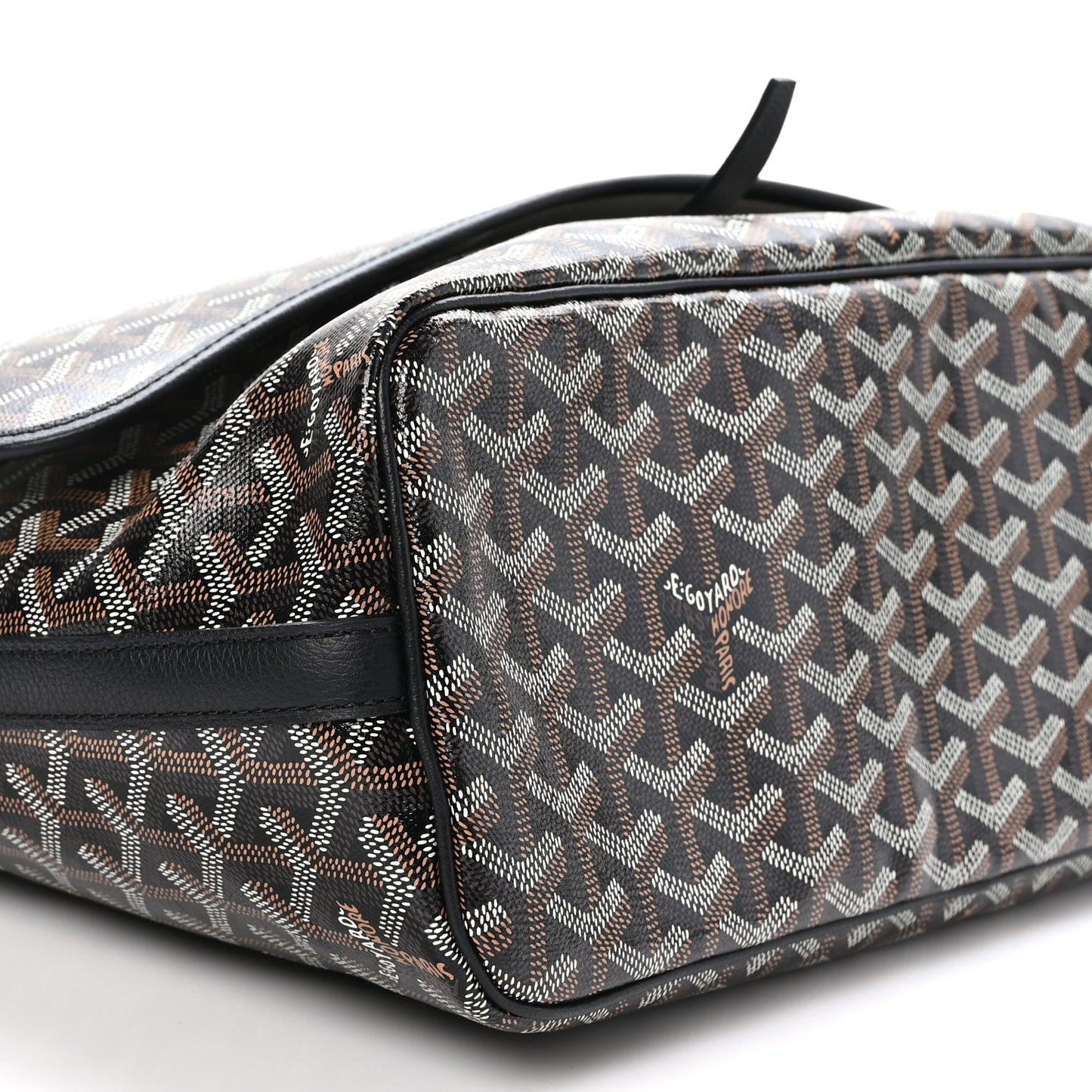 Goyardine Capetien Messenger Bag Black