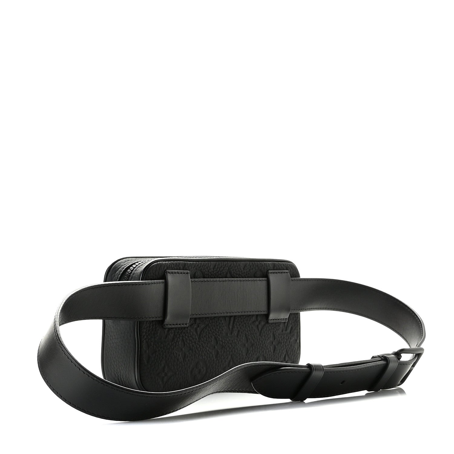 Louis Vuitton Taurillon Monogram Uniformes Solar Ray Soft Pochette Volga Belt Bag Black 3 of 8