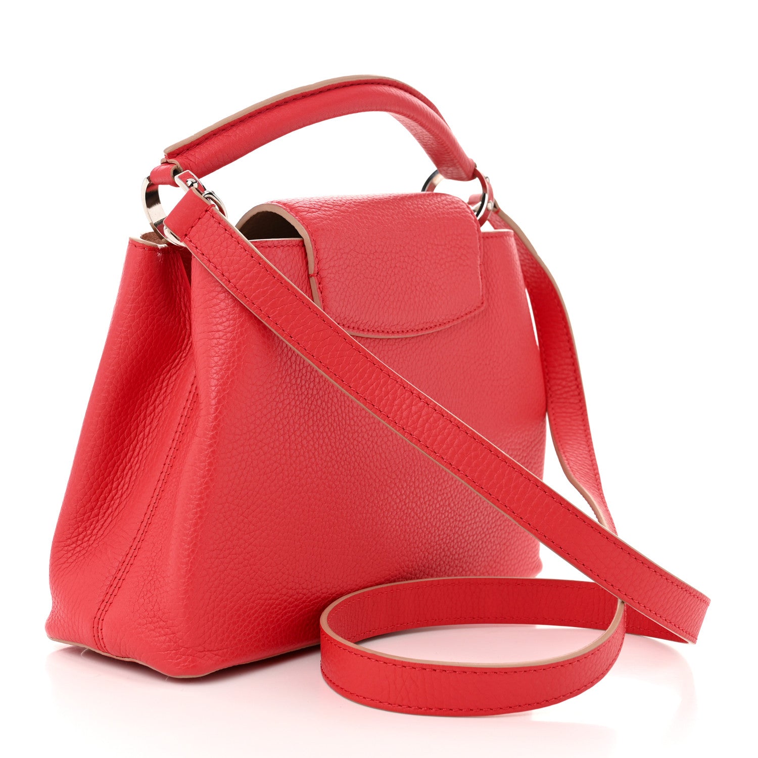 Louis Vuitton Taurillon Capucines BB Rose Litchi 3 of 9