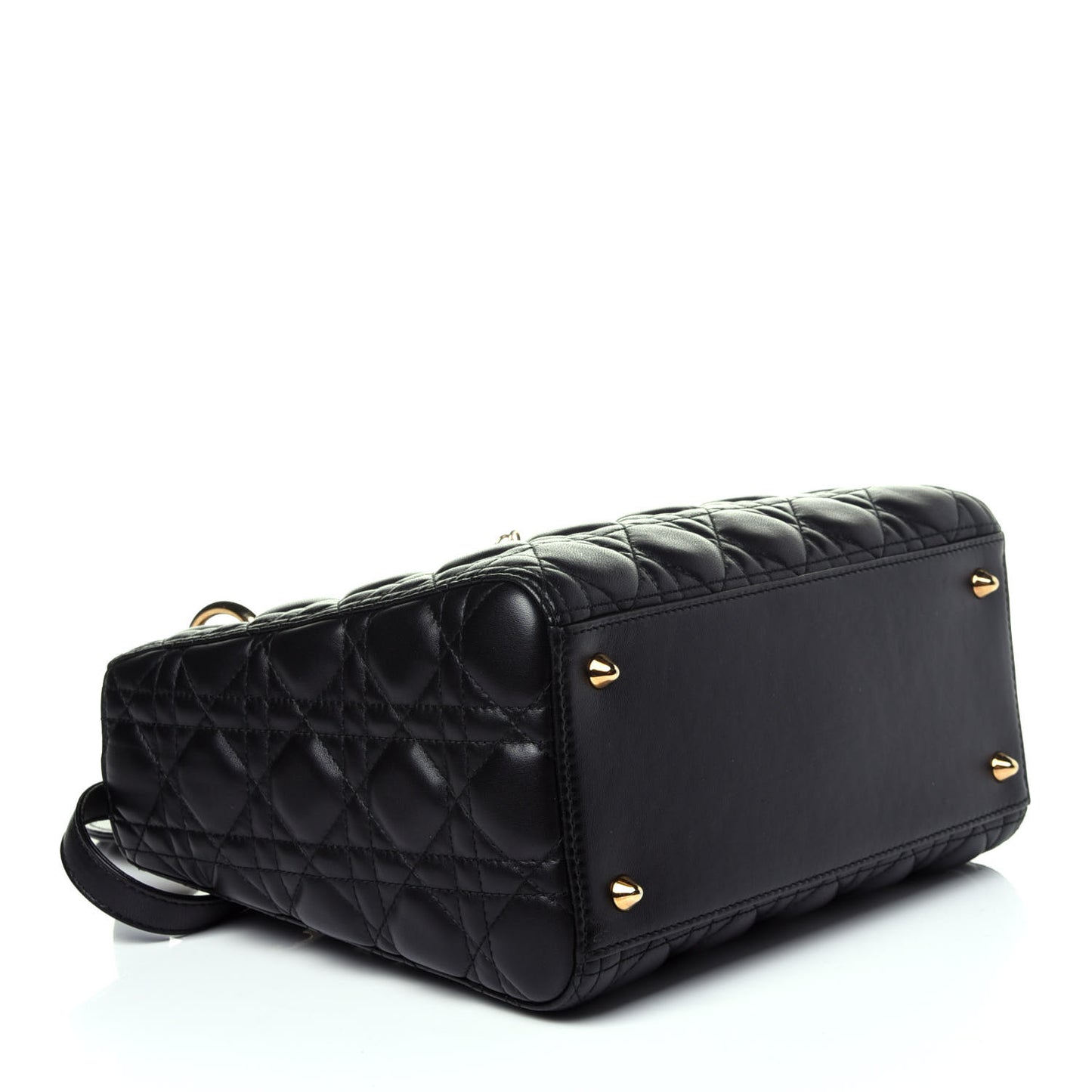 Lambskin Cannage Medium Lady Dior Black