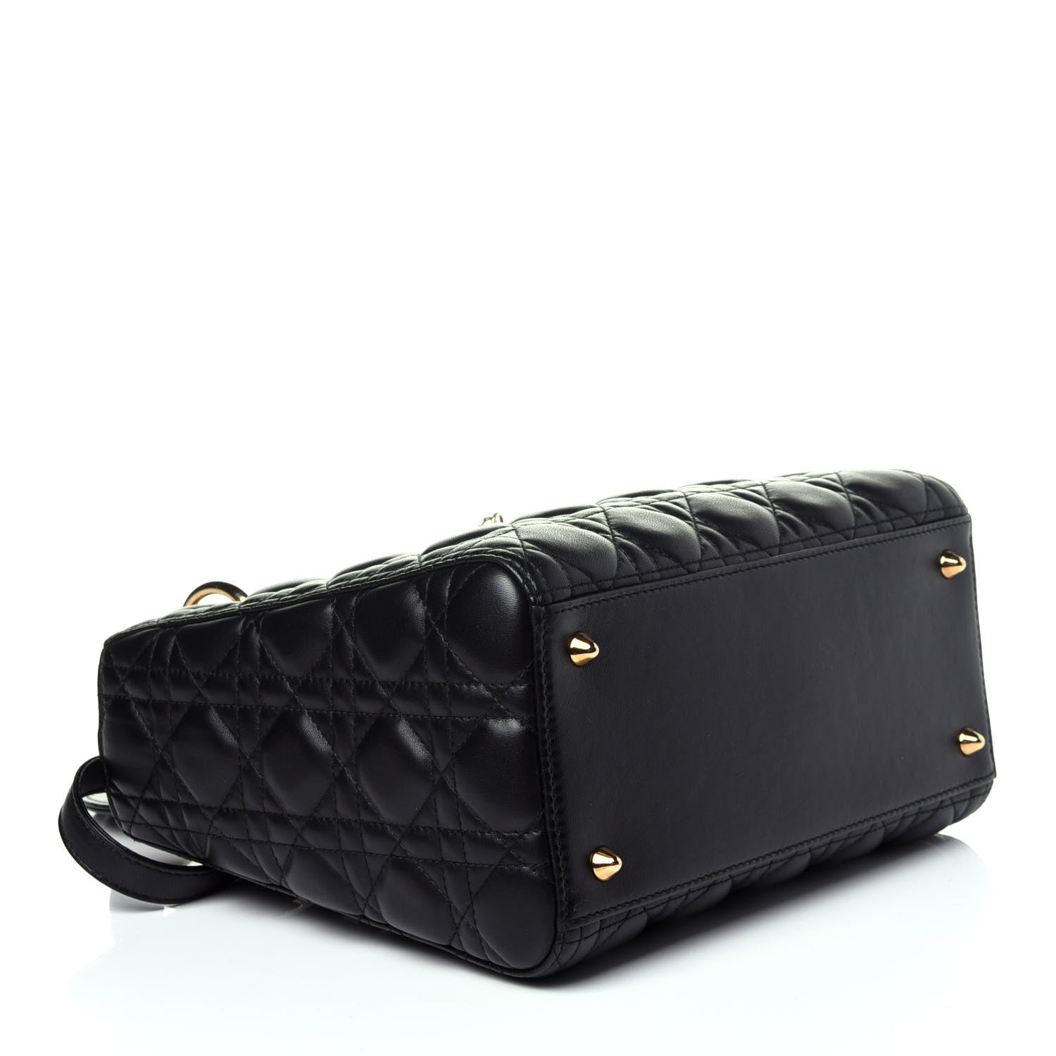 Christian Dior Lambskin Cannage Medium Lady Dior Black 5 of 12