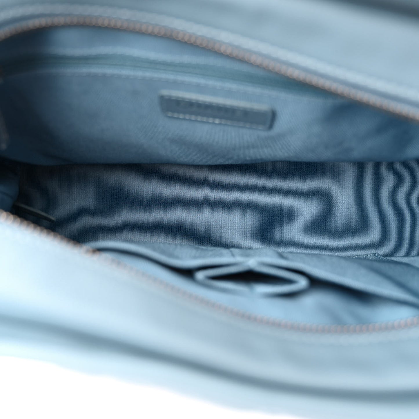 Patent Goatskin Quilted Medium Gabrielle Hobo Blue