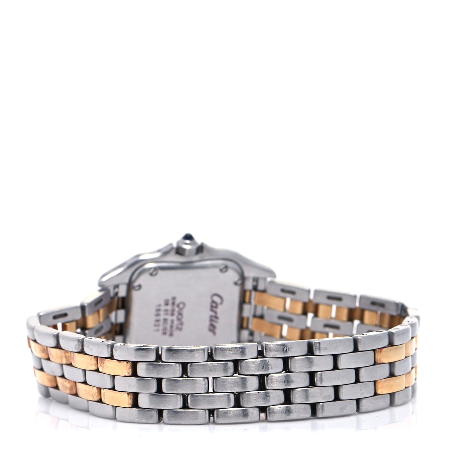 Stainless Steel 18K Yellow Gold 22mm Panthere Quartz Watch