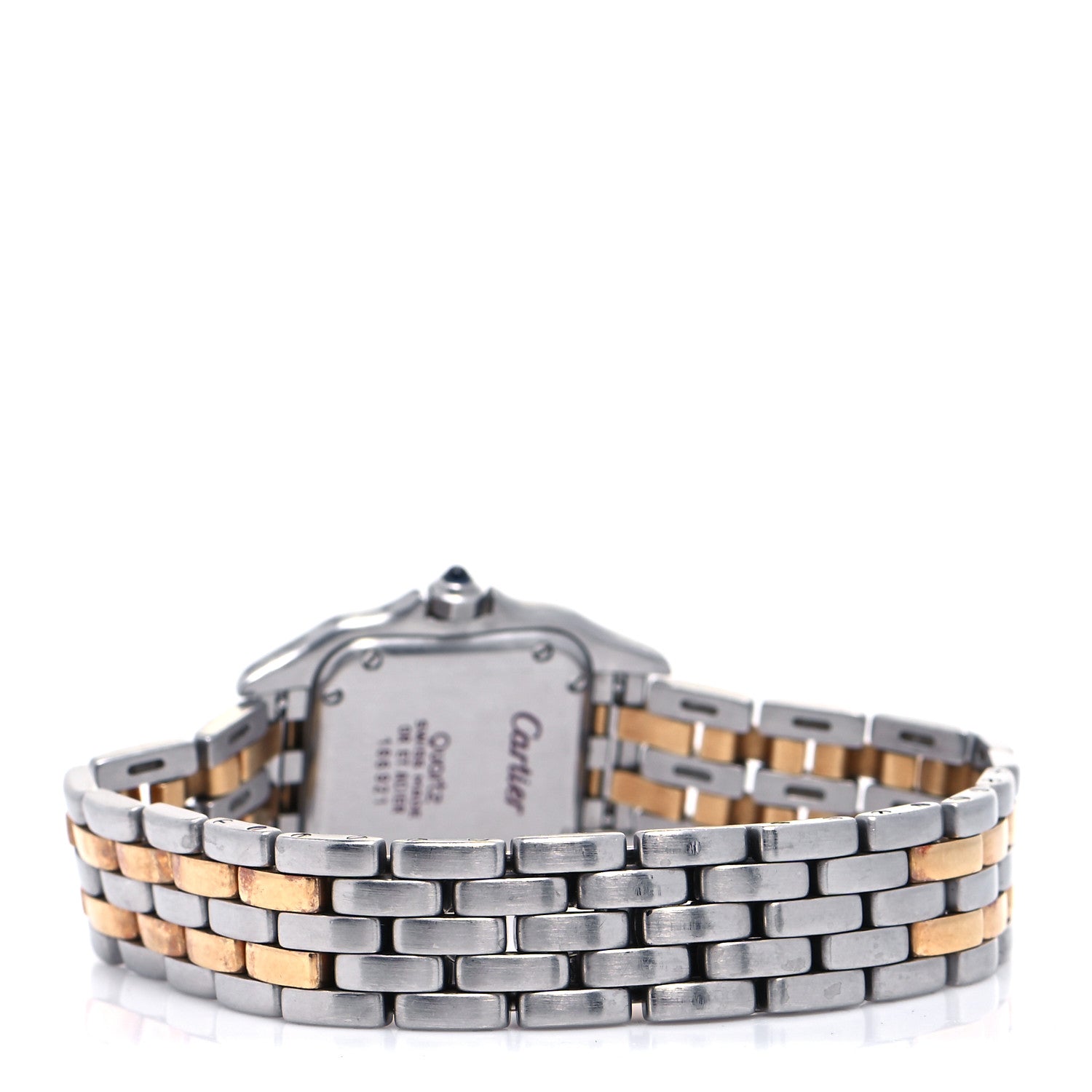 Cartier Stainless Steel 18K Yellow Gold 22mm Panthere Quartz Watch 3 of 4