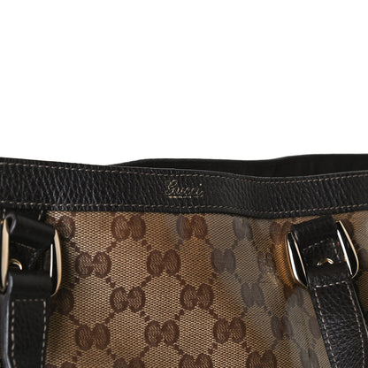 Gucci Crystal Monogram Medium Abbey Convertible Tote Dark Brown 11 of 13