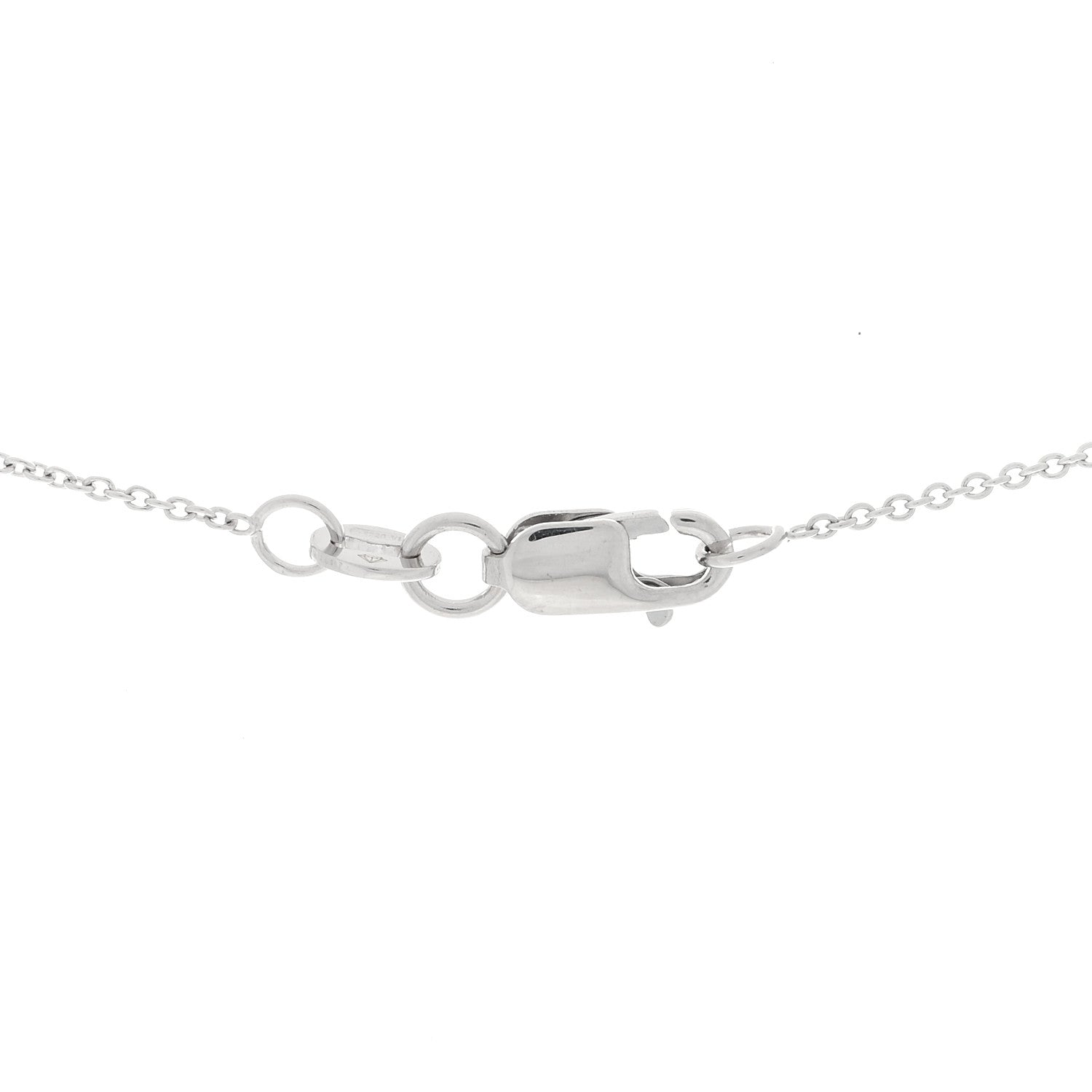 Roberto Coin 18K White Gold Diamond Tiny Treasures Heart Pendant Necklace 4 of 4