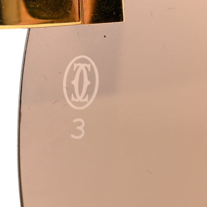 Cartier Metal Buffalo Horn Square Sunglasses Gold 7 of 8