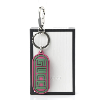 Gucci X SEGA Rubber Logo Key Chain Pink 5 of 5