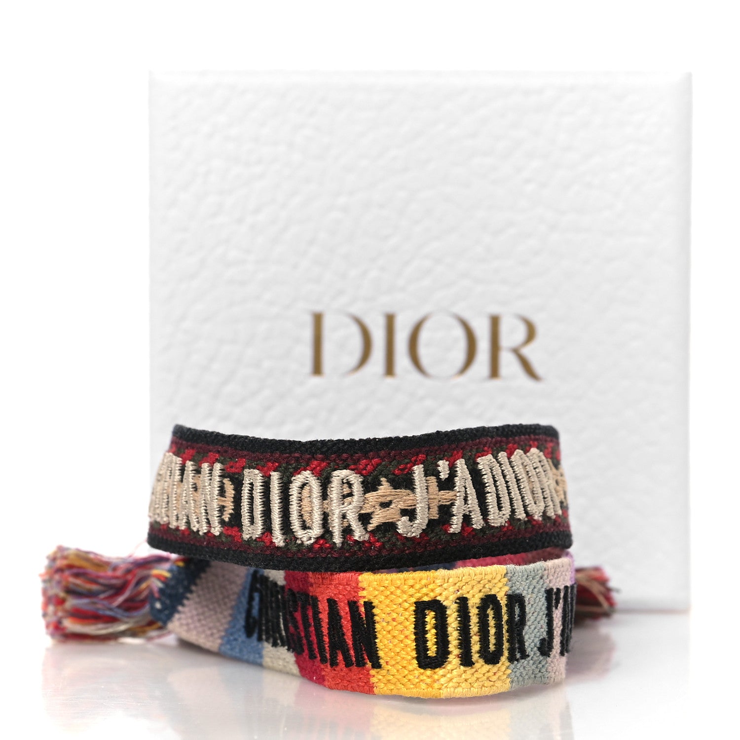 Christian Dior カラフルビーズブレスレット Christian Dior Woven Cotton J'Adior Friendship Bracelet Set