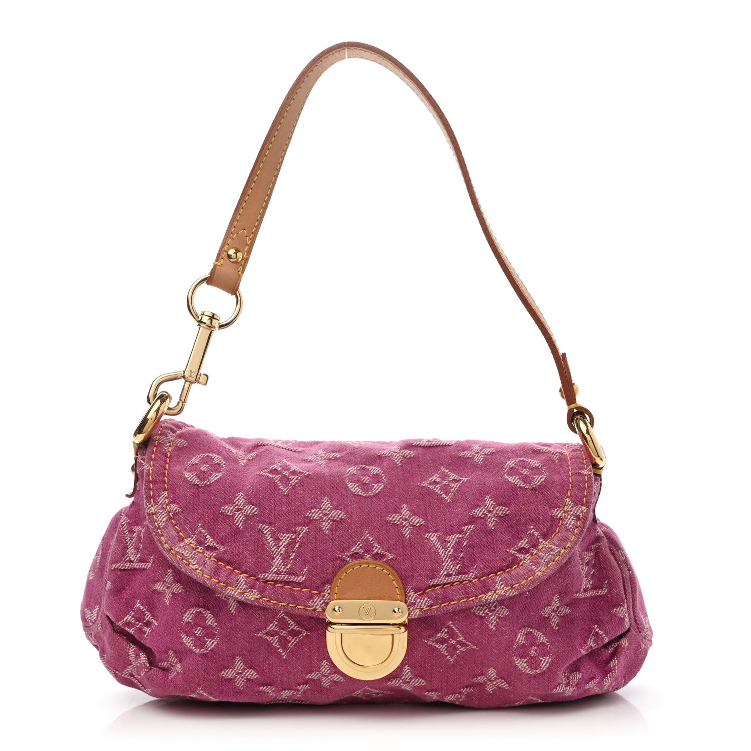 Louis Vuitton Monogram Denim Mini Pleaty Fuchsia 1 of 11