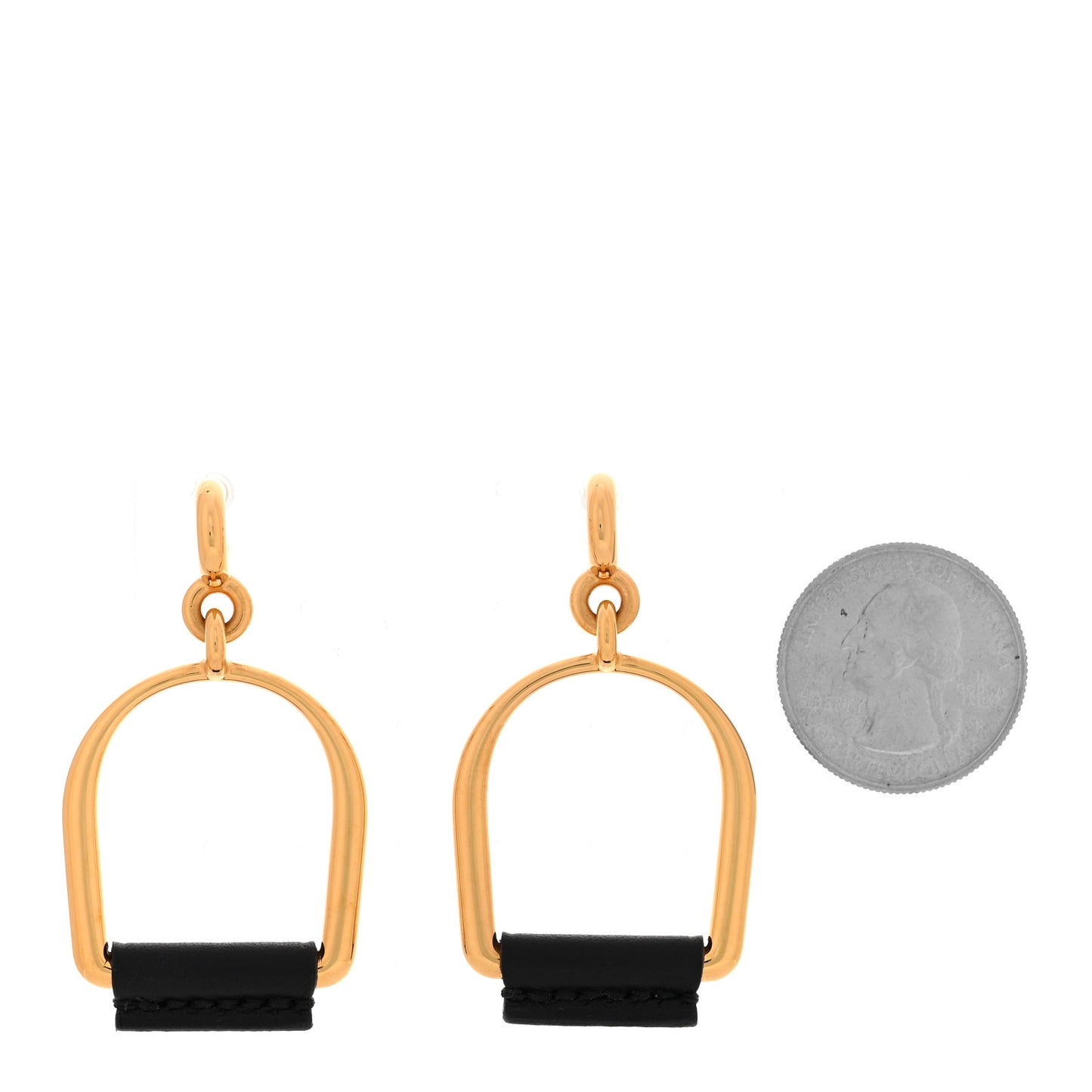 Swift Small Heritage Equestre Etrier Earrings Black