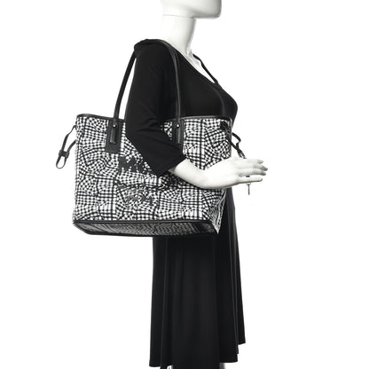 MCM Visetos Large Liz Reversible Shopper Tote Black 3 of 15