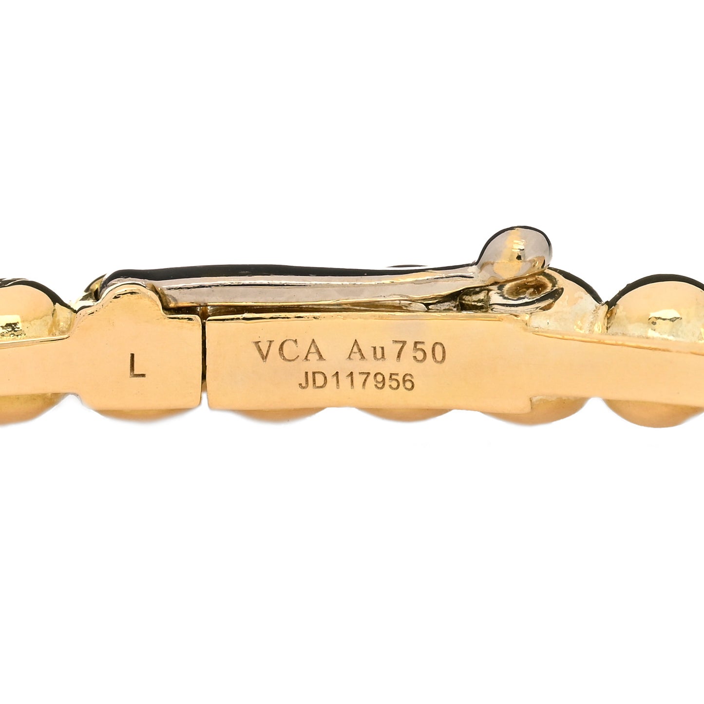 18K Yellow Gold Perlee Pearls of Gold Bracelet L