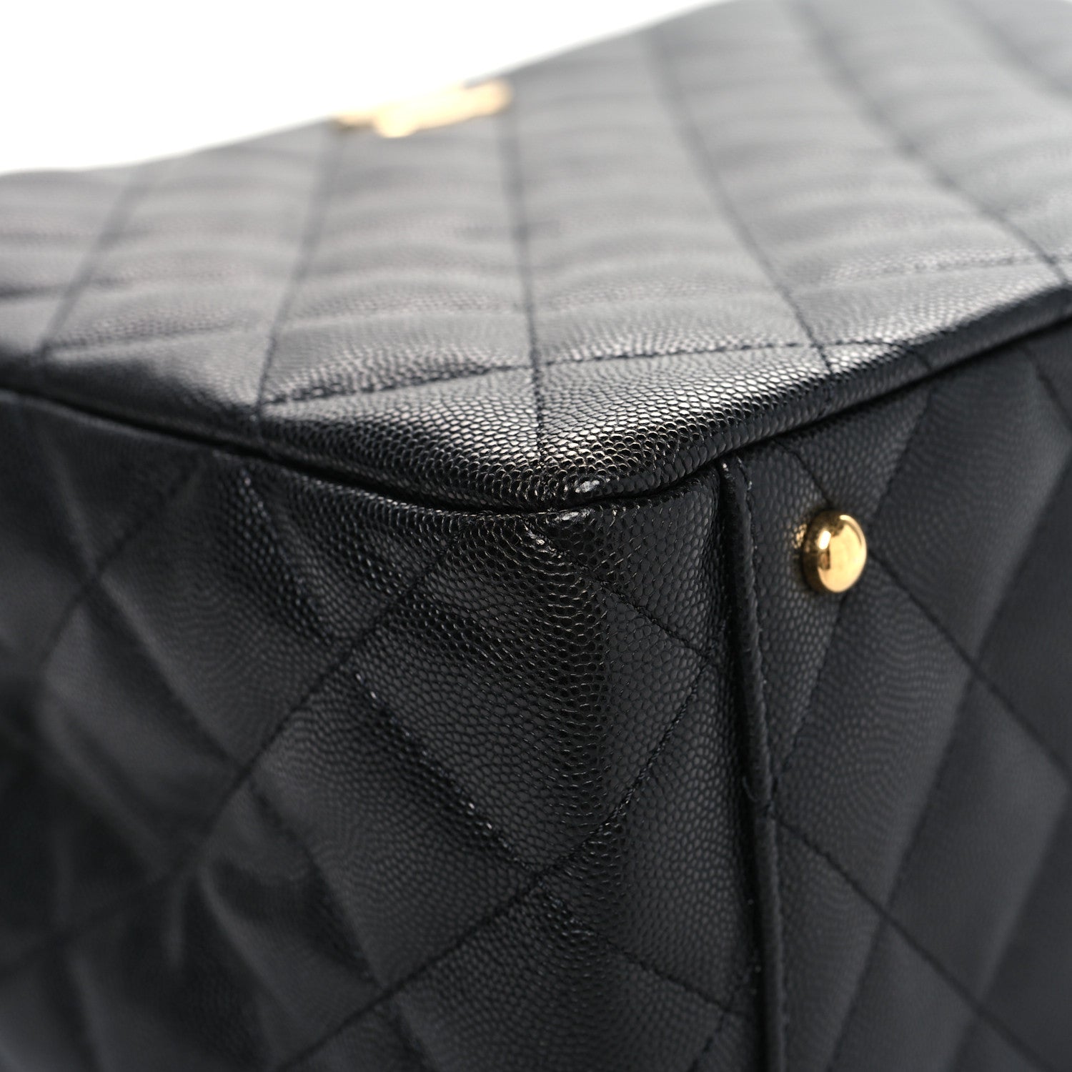 Chanel Caviar Quilted Small Shopping Tote Black 11 of 14