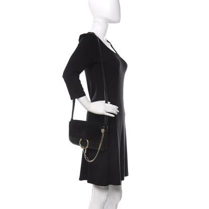 Chloe Suede Calfskin Small Faye Shoulder Bag Black 2 of 11