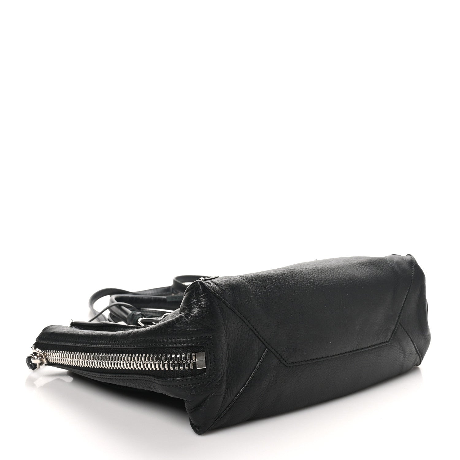 Balenciaga Veau Papier A6 Zip Around Tote Black 1729599 – FASHIONPHILE