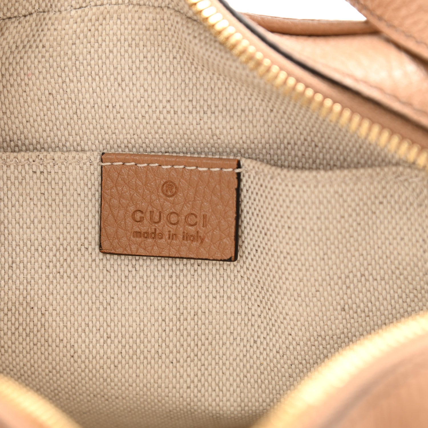 Gucci Pebbled Calfskin Small Soho Disco Bag Rose Beige 6 of 9