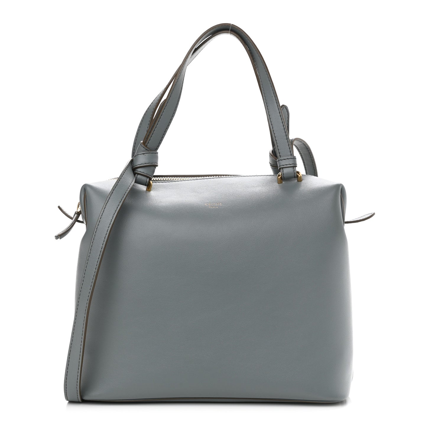 Lambskin Small Soft Cube Satchel Storm