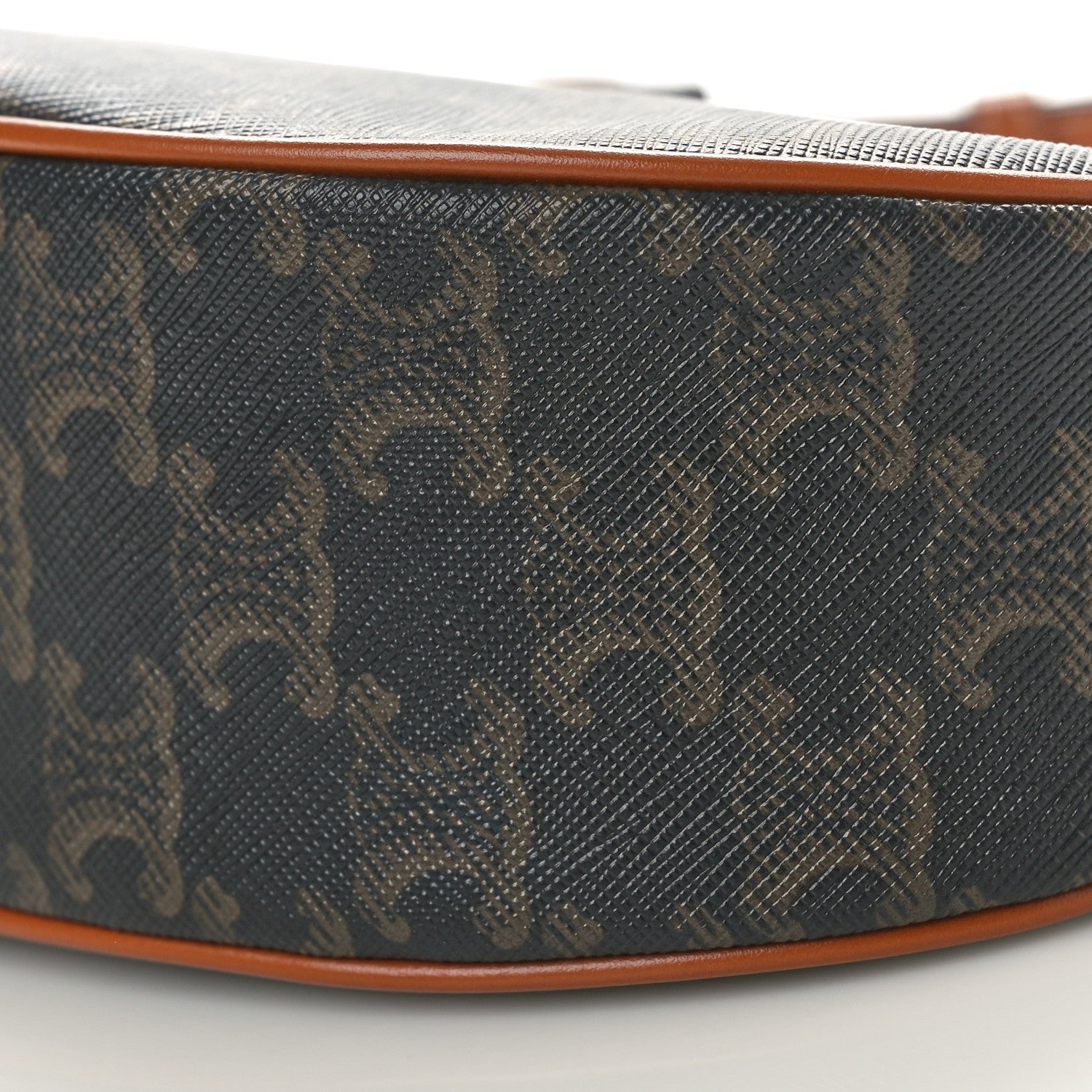 Celine Triomphe Canvas Calfskin Ava Shoulder Bag Tan 9 of 9