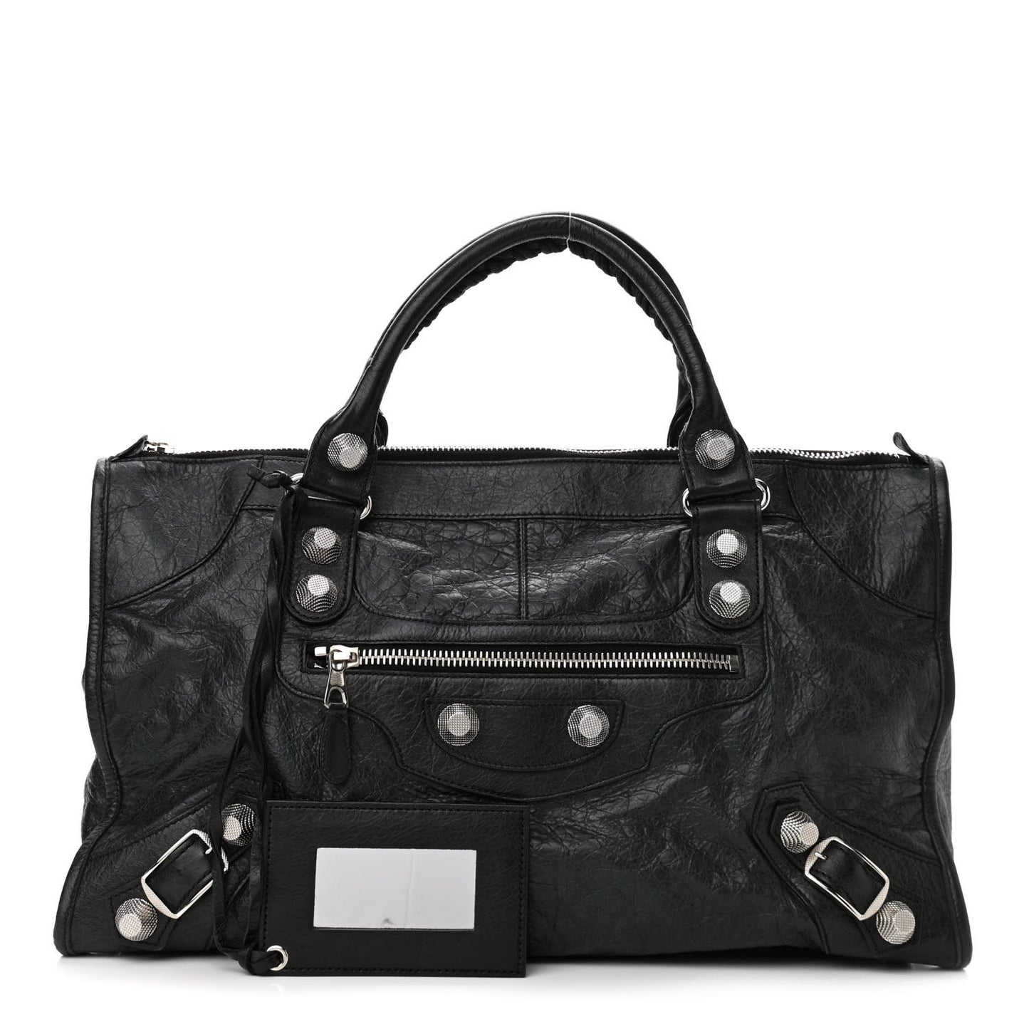 Agneau Giant 21 Silver Hardware Work Black