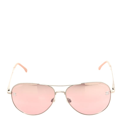 Chanel Aviator CC Sunglasses 4189-T-Q Pink 2 of 6