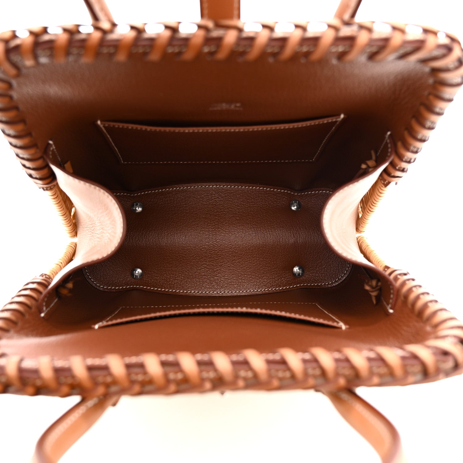 Hermes Wicker Osier Barenia Picnic Bolide Natural Fauve 5 of 14