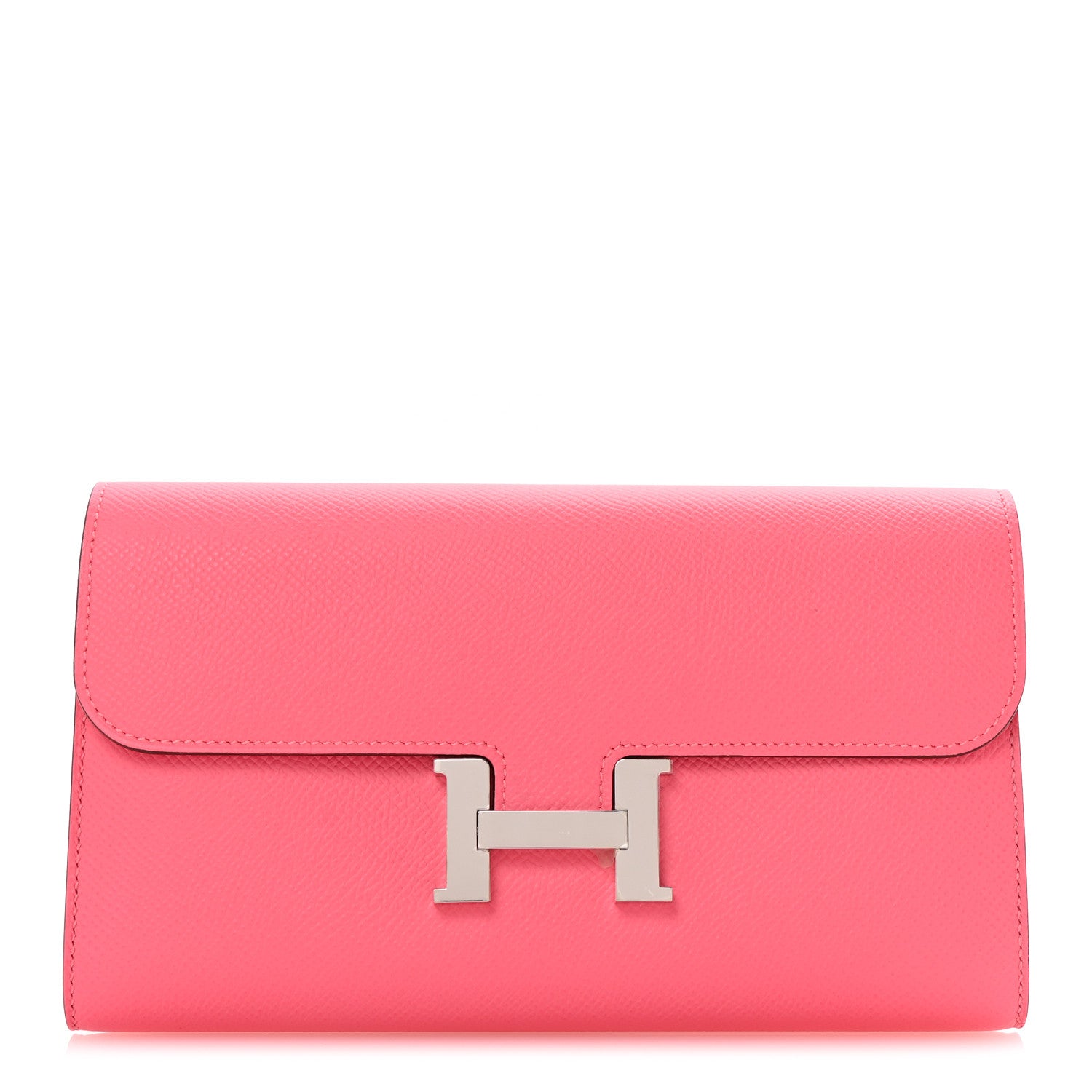 Hermes Epsom Constance Long Wallet Rose Azalee 1 of 8