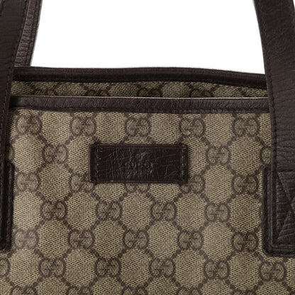 Gucci GG Plus Monogram Medium Zippered Shopping Tote Dark Brown 9 of 12