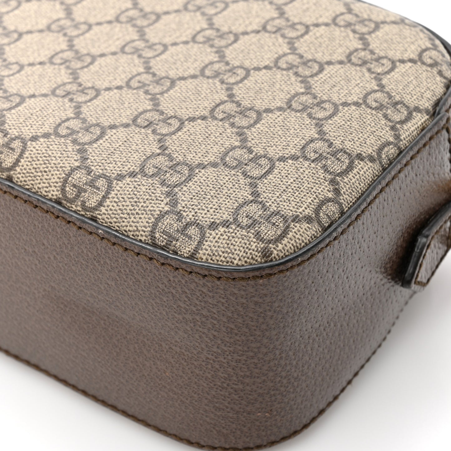 GG Supreme Monogram Web Neo Vintage Shoulder Bag Beige New Acero Crop