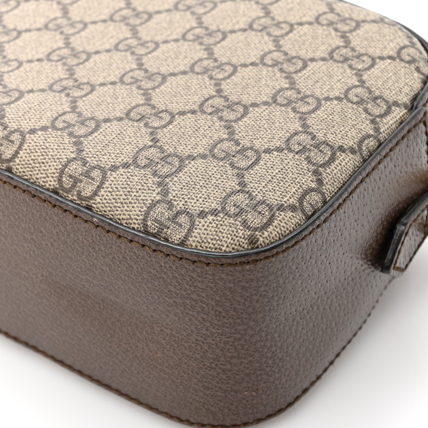 Gucci GG Supreme Monogram Web Neo Vintage Shoulder Bag Beige New Acero Crop 13 of 17