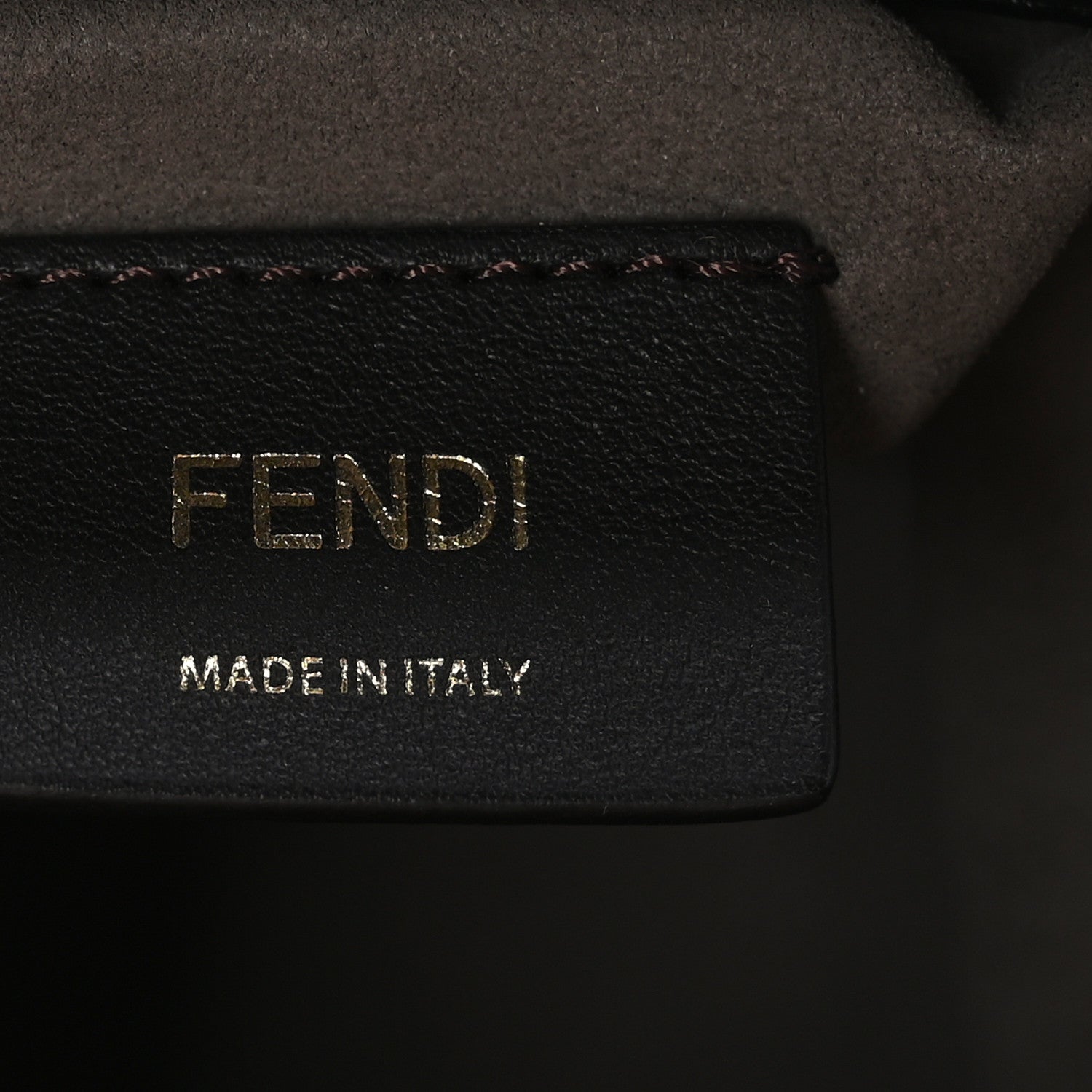Fendi Vitello Liberty F is Fendi Bi-Color FF 1974 Embossed Mini Mon Tresor Bucket Bag Maya Black 6 of 11