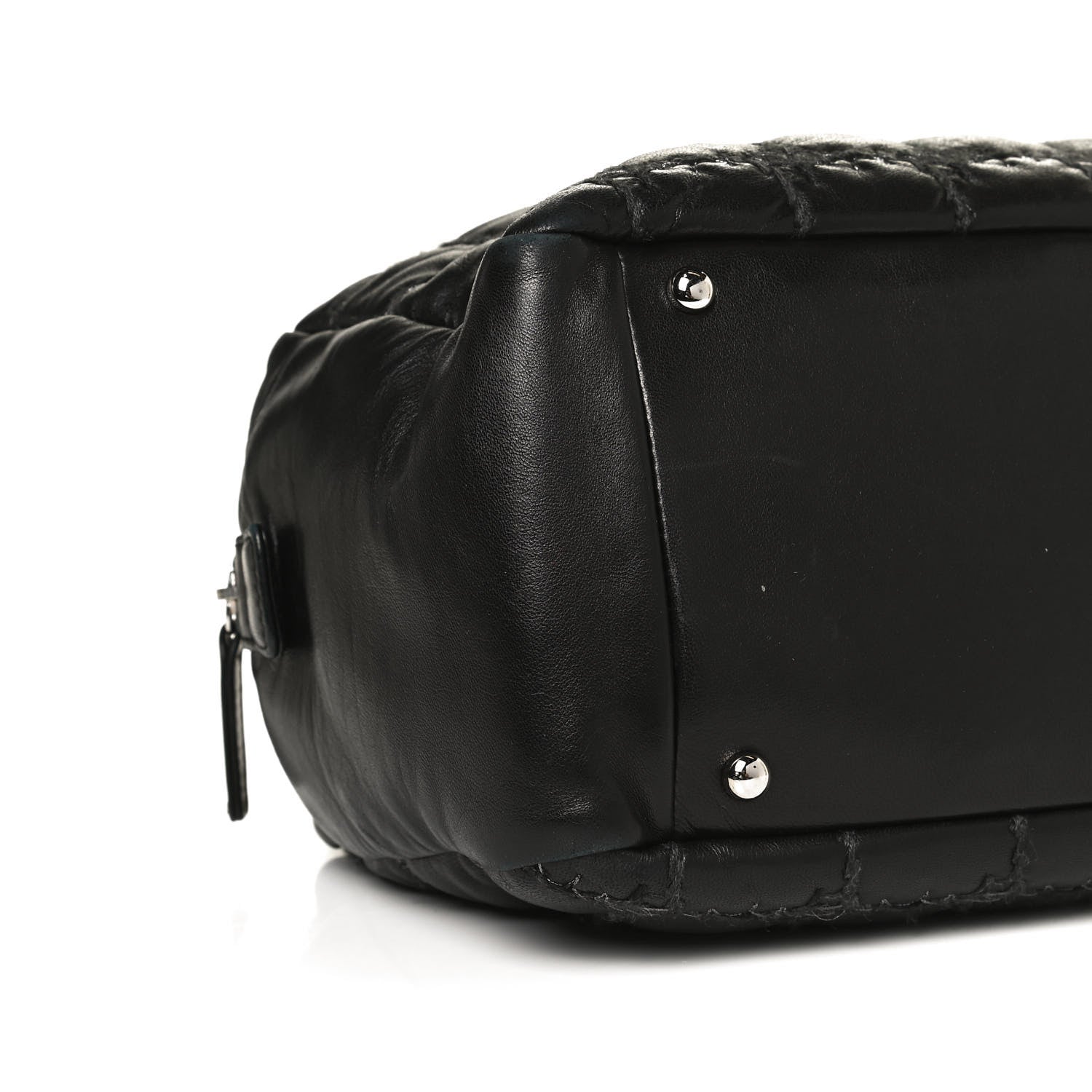 Chanel Calfskin Bubble Quilt Bowler Black 9 of 10