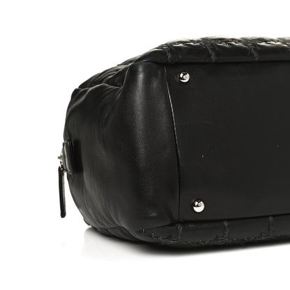Chanel Calfskin Bubble Quilt Bowler Black 9 of 10