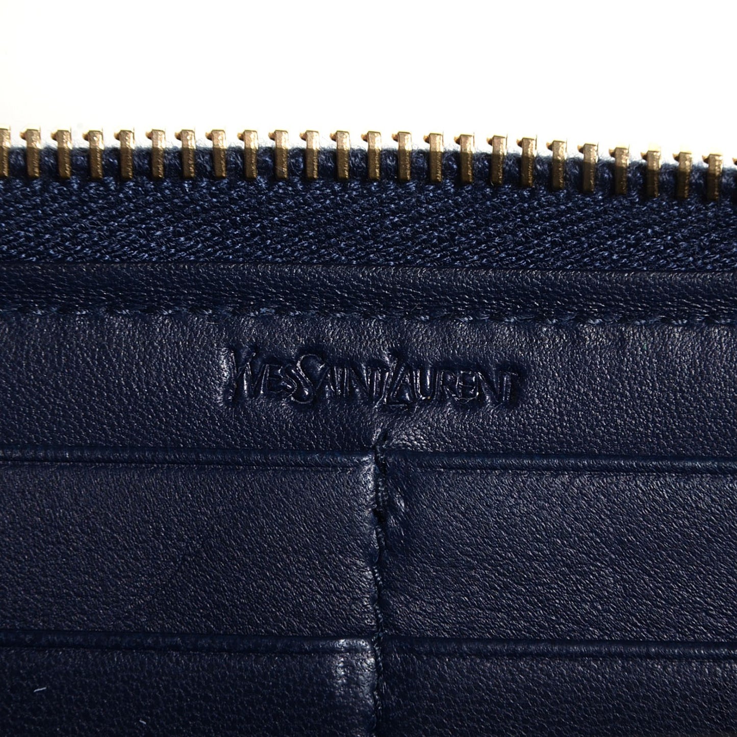 Patent Y-mail Zip Around Wallet Marine
