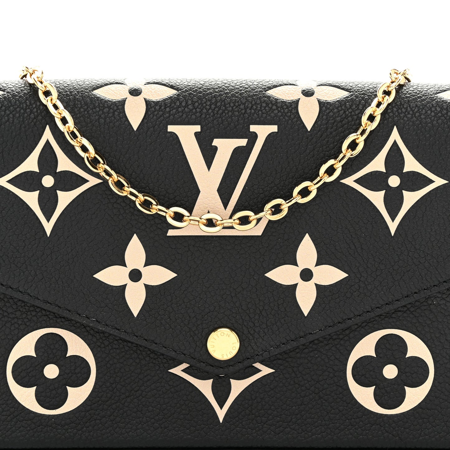Empreinte Monogram Giant Felicie Pochette Black Beige