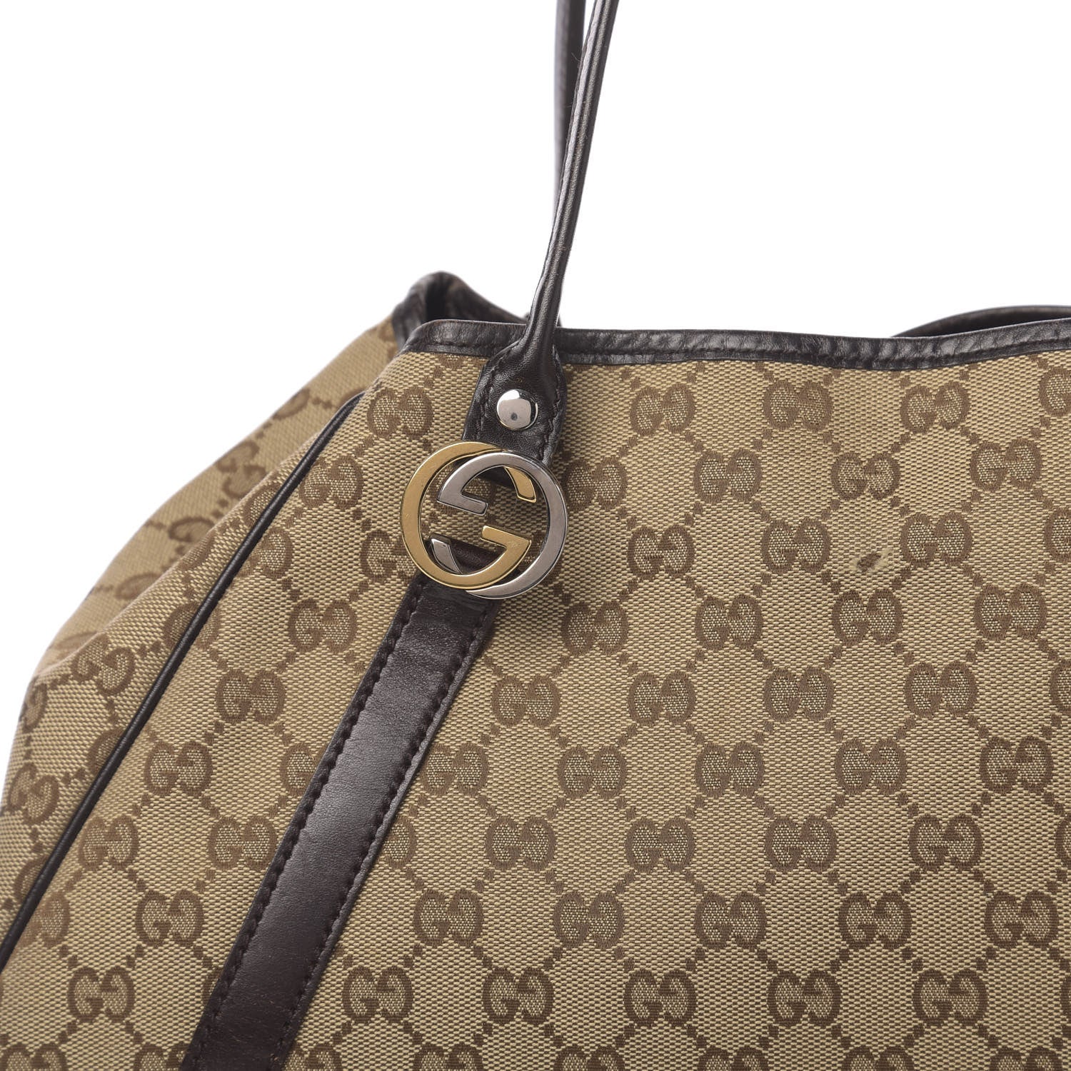 Gucci Monogram Medium GG Twins Shoulder Bag Brown 11 of 11