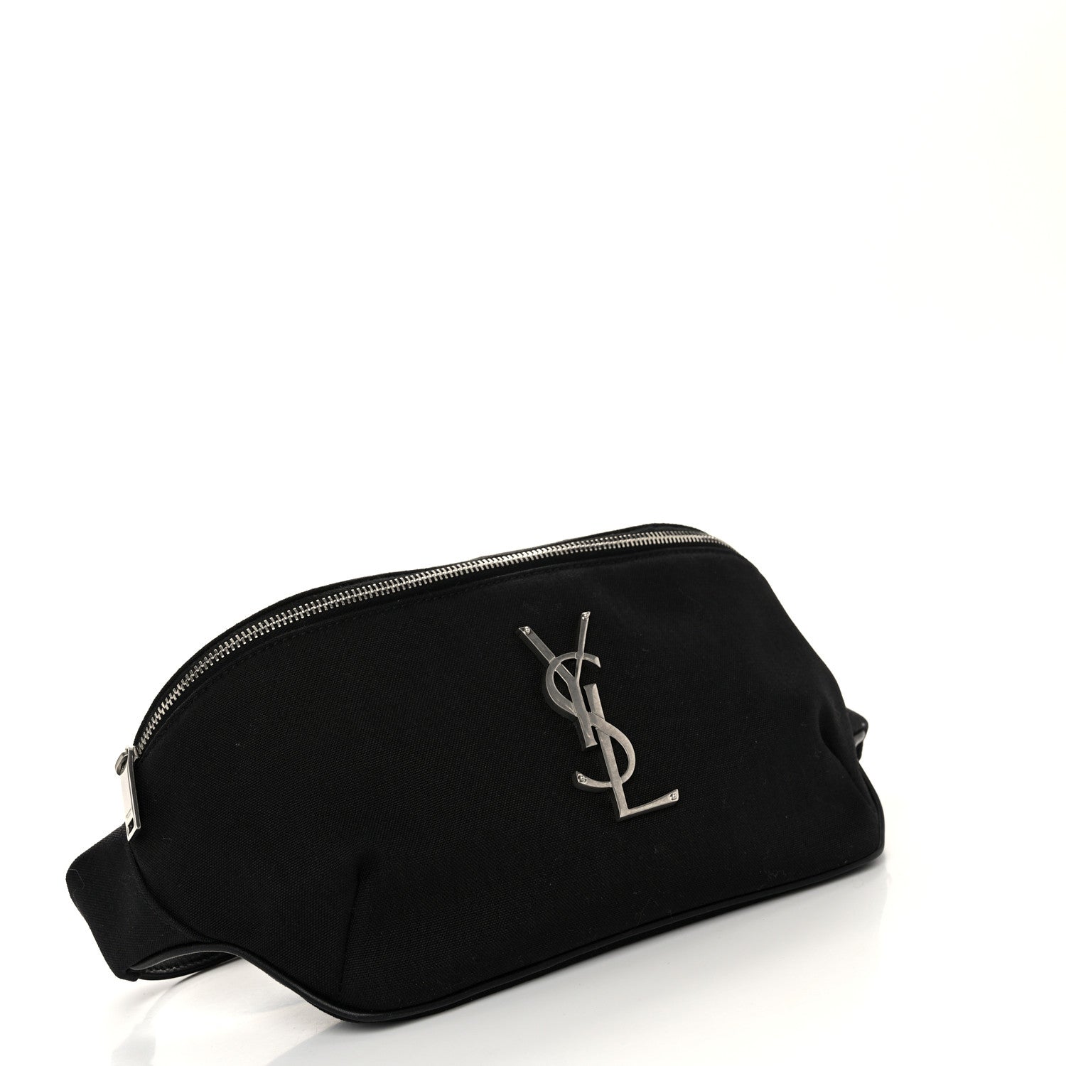 Saint Laurent Canvas Monogram Belt Bag Black 4 of 10