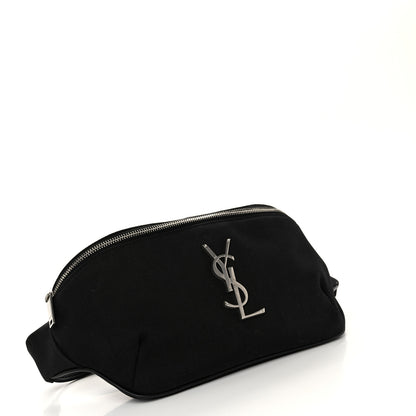 Saint Laurent Canvas Monogram Belt Bag Black 4 of 10