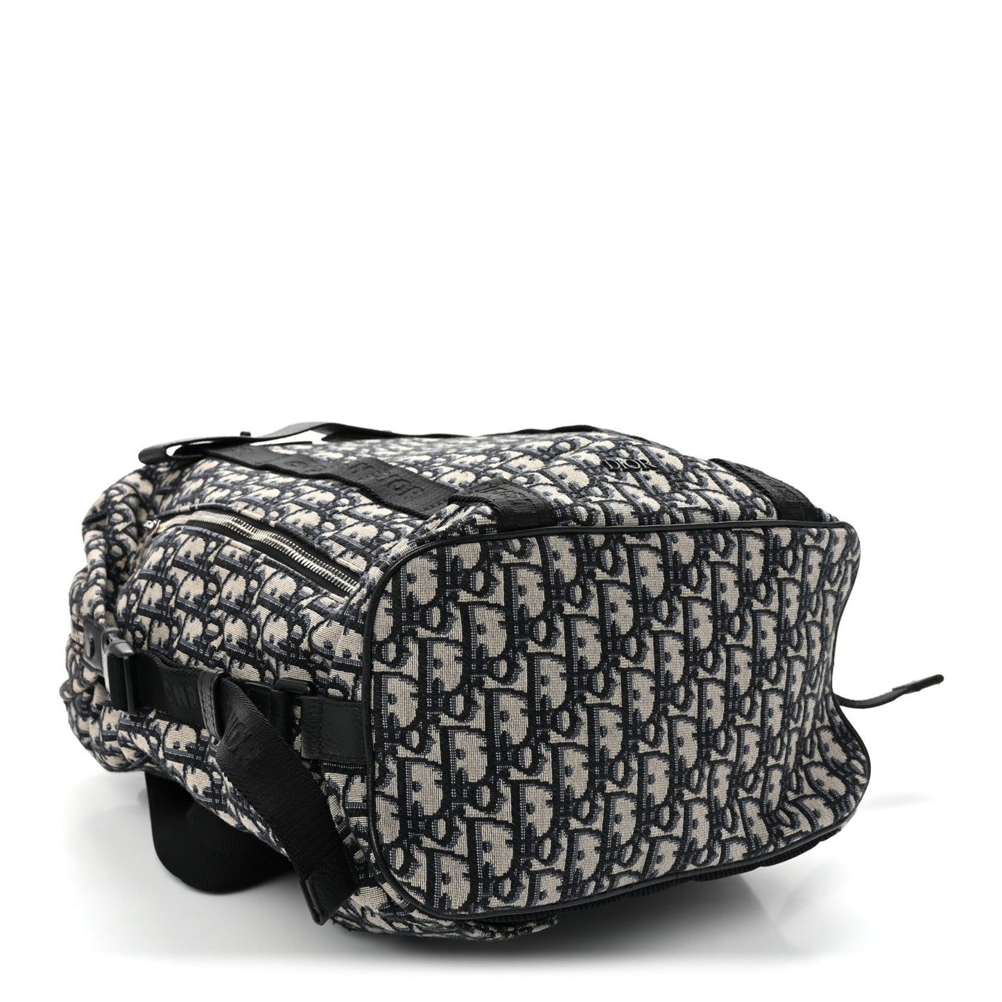 Oblique Calfskin Safari Backpack Navy Blue