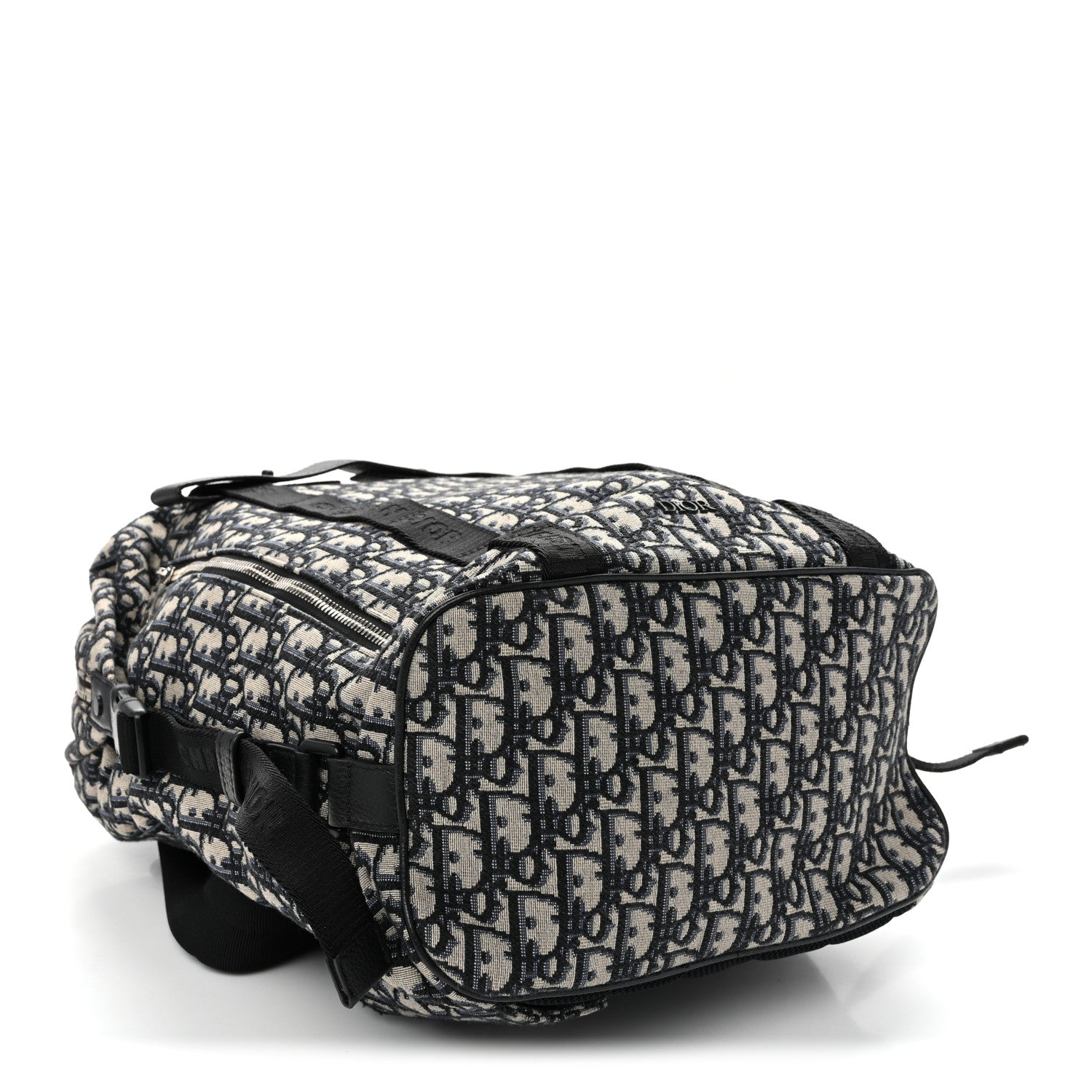 Christian Dior Oblique Calfskin Safari Backpack Navy Blue 4 of 11