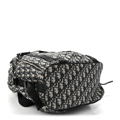 Christian Dior Oblique Calfskin Safari Backpack Navy Blue 4 of 11