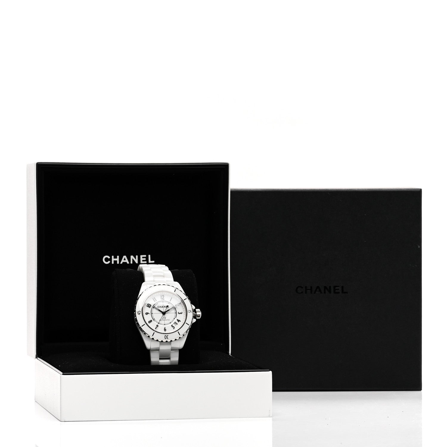 Chanel Stainless Steel Ceramic 38mm J12 Automatic Watch White 5 of 5