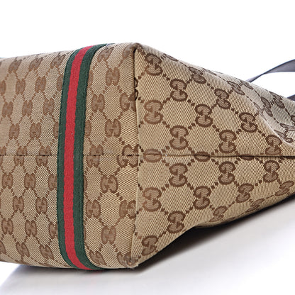 Gucci Monogram Medium Jolicoeur Tote Dark Brown 9 of 13