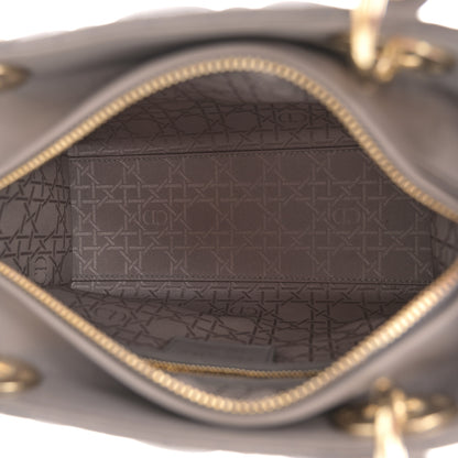 Christian Dior Lambskin Cannage Medium Lady Dior Grey 5 of 12