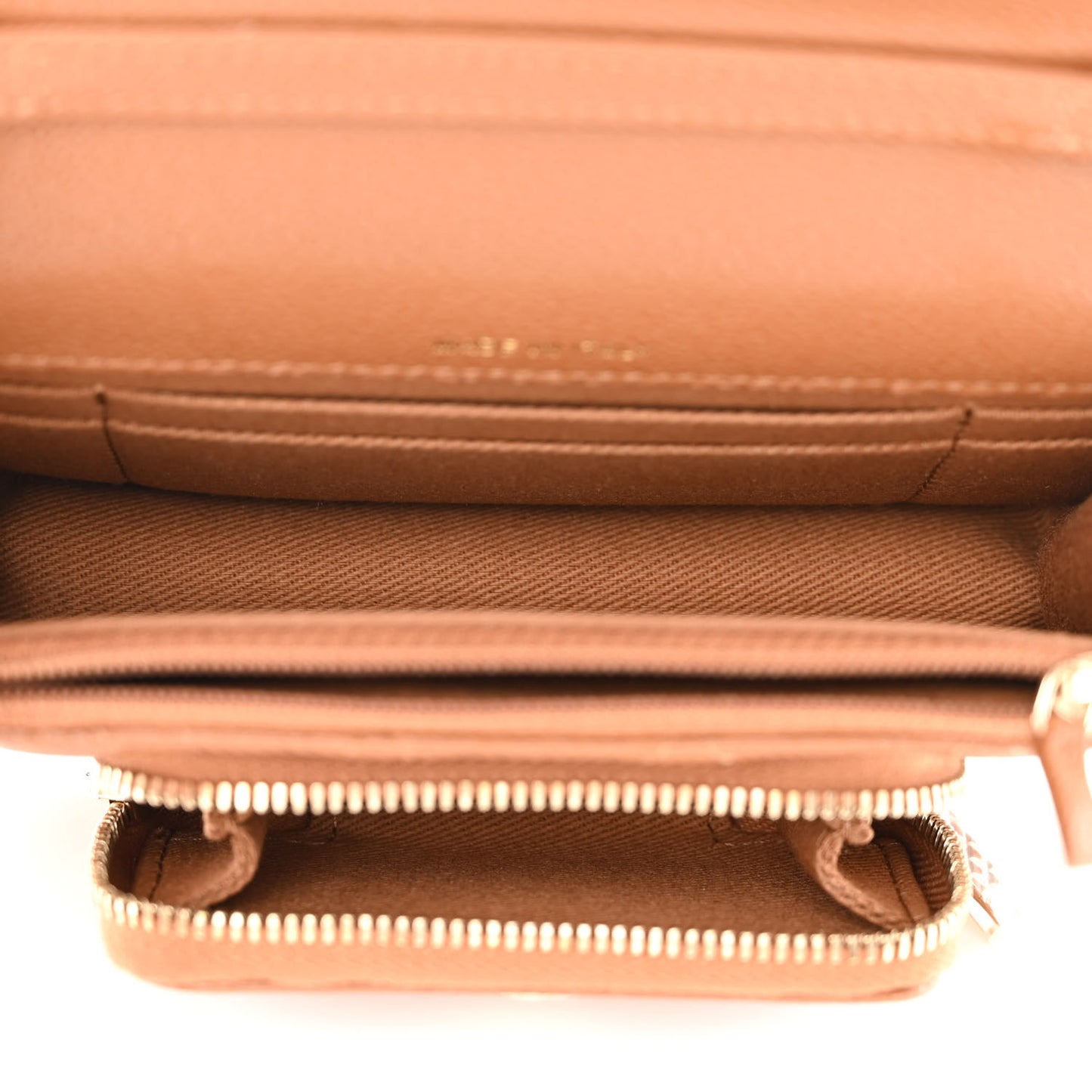 Caviar Quilted Business Affinity Clutch With Chain Flap Camel