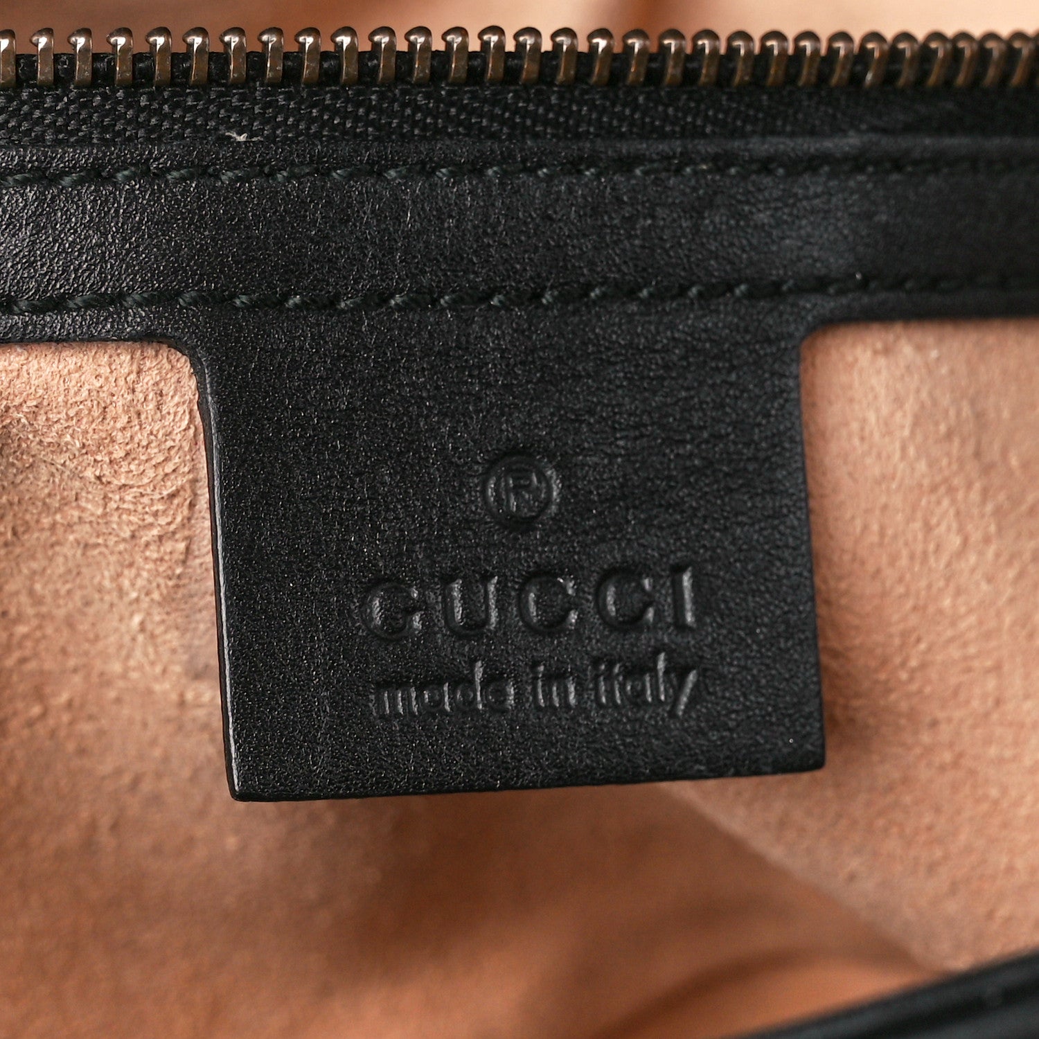 Gucci Calfskin Matelasse Small GG Marmont Shoulder Bag Black 6 of 11