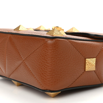 Valentino Garavani Grained Calfskin Medium Roman Stud Shoulder Bag Selleria 9 of 9