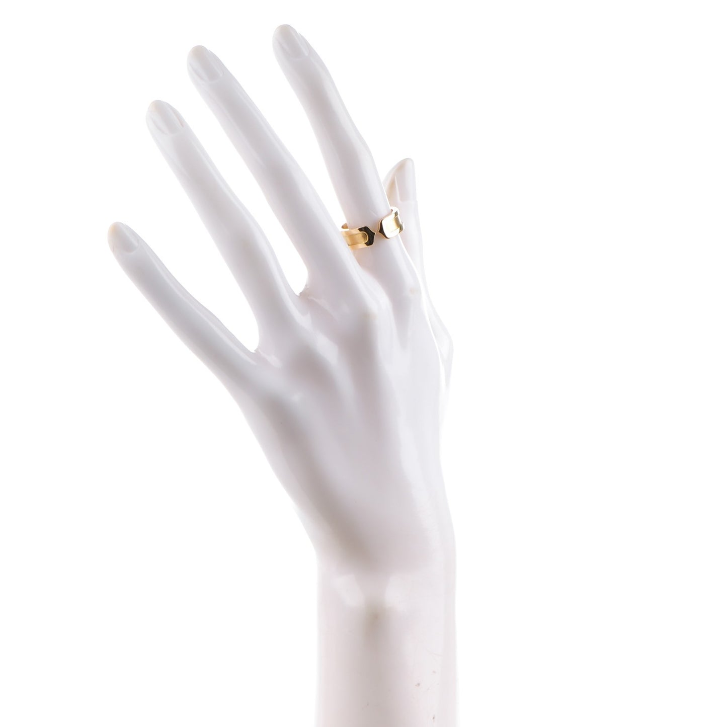 18K Yellow Gold 7mm C De Ring 52 6.25