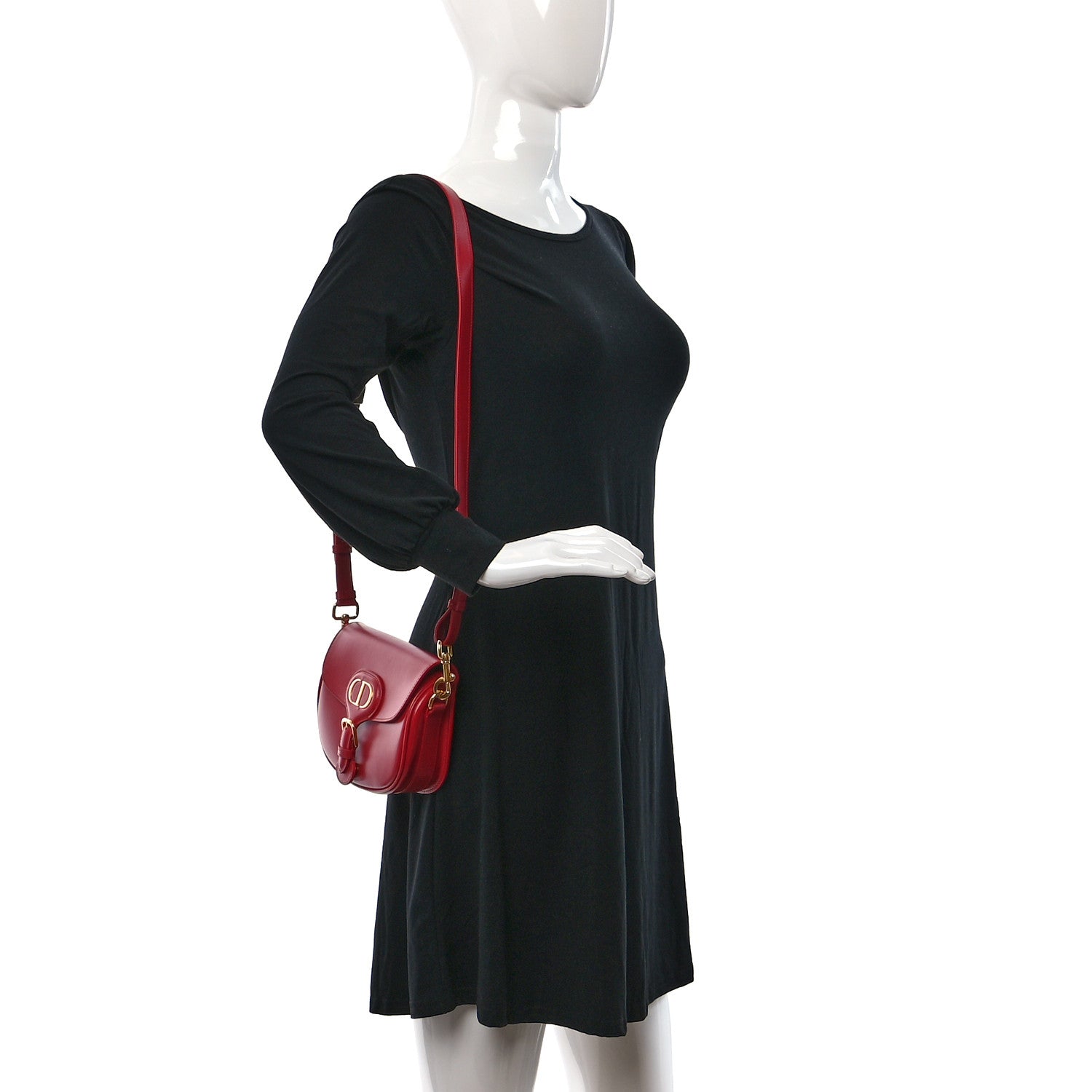Christian Dior Box Calfskin Small Bobby Flap Red 2 of 10