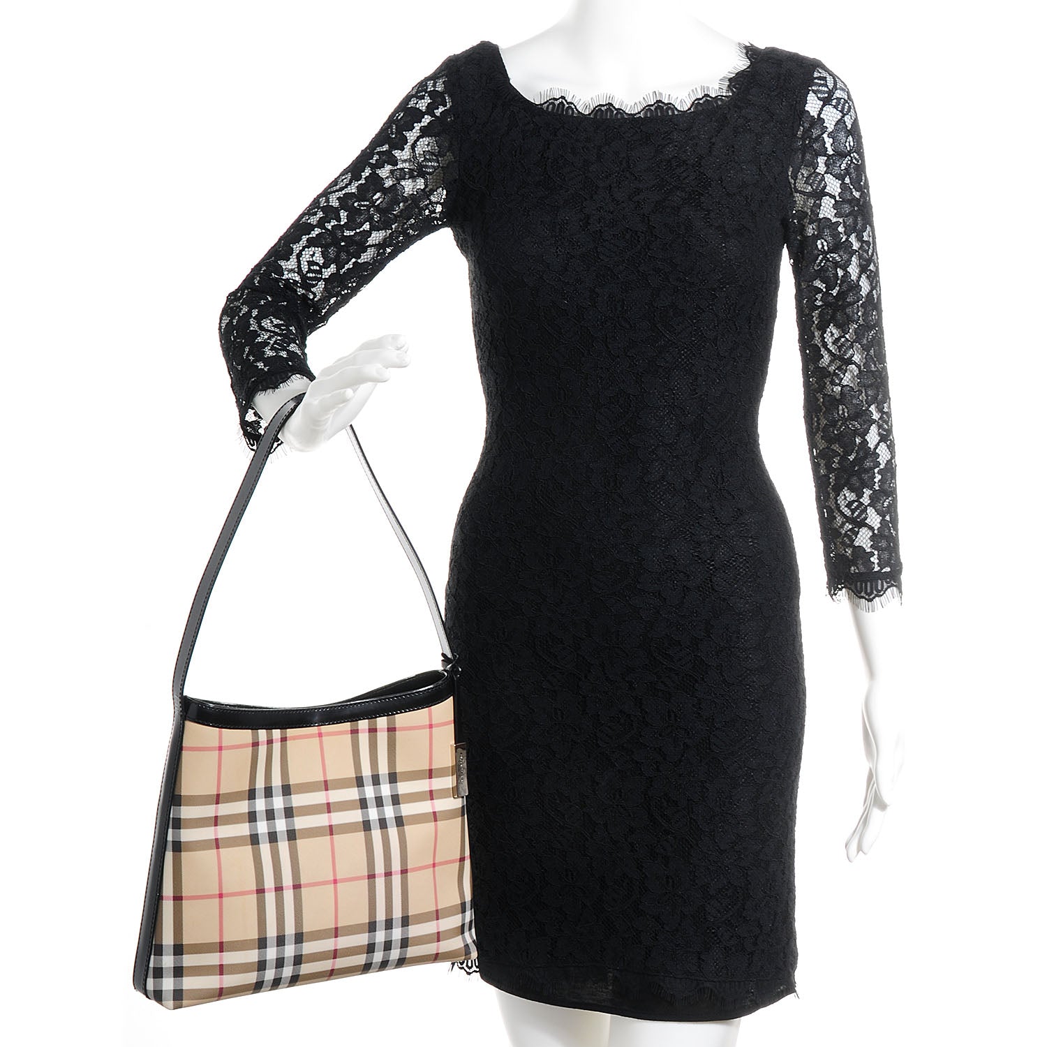 Burberry House Check Shoulder Bag Black 2 of 9